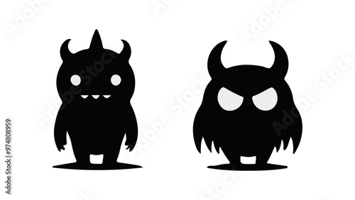 two shapes of simple monsters