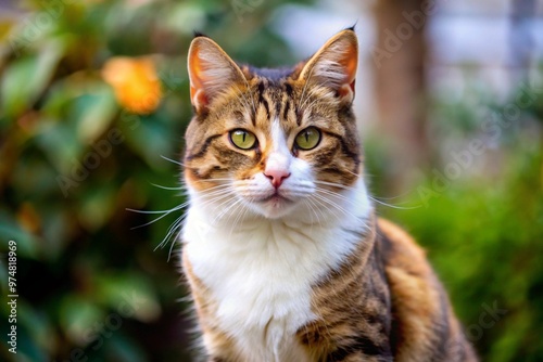 Portrait of a beautiful cat close up