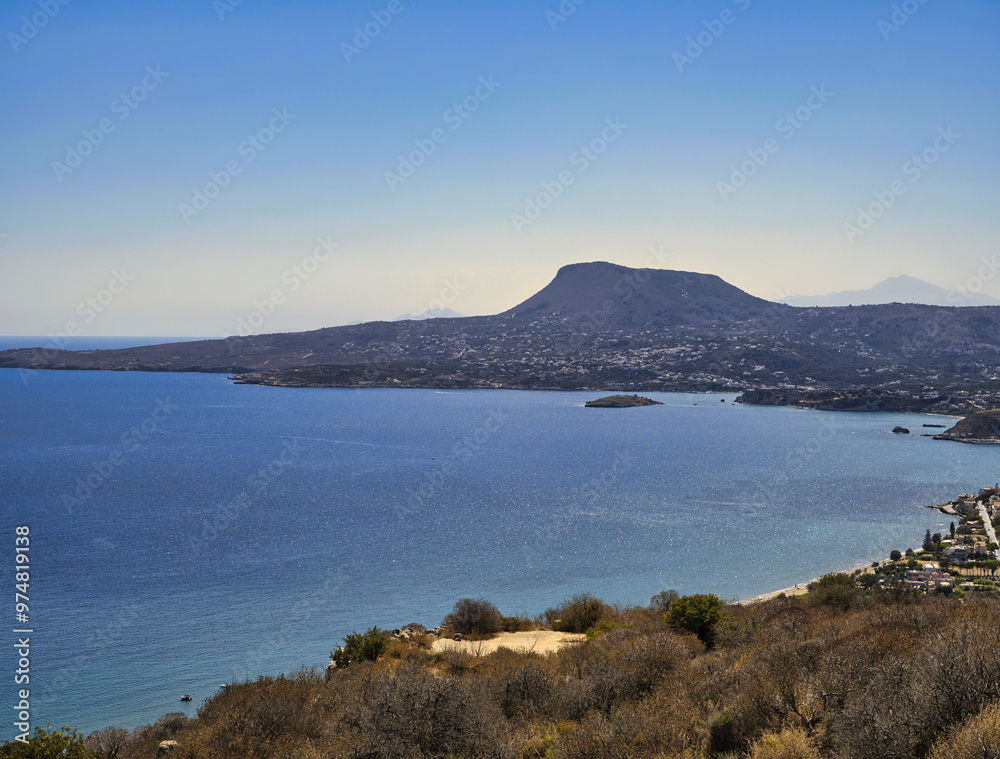 Landscape with fragment of Souda Bay on the island of Crete Landscape with fragment of Souda Bay on the island of Crete