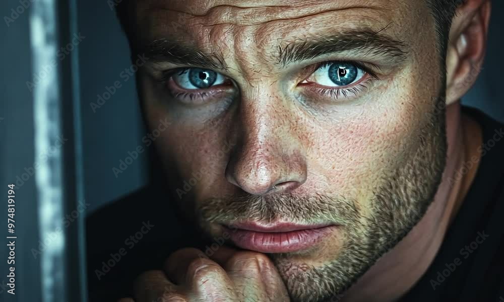 Close-Up Portrait of a Man
