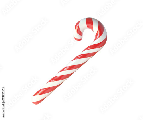 Christmas Candy Cane Transparent Background Isolated Illustration
