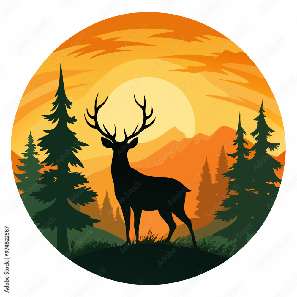 deer in the forest deer in the forest