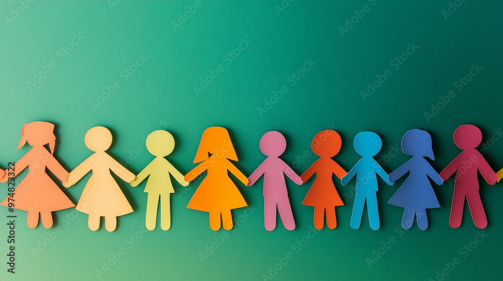 concept of diversity at work, created with generative AI technology concept of diversity at work, created with generative AI technology