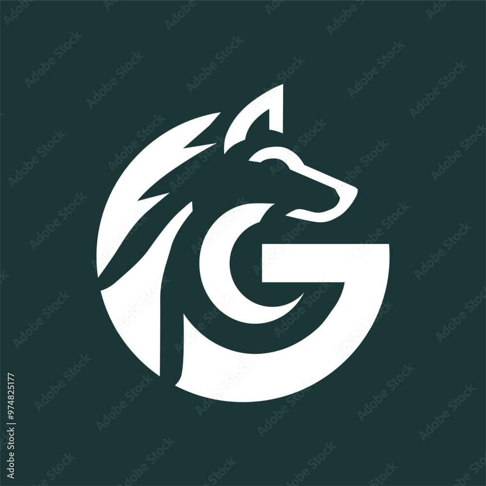 a green background with a horse and a symbol of a horse. a green background with a horse and a symbol of a horse.