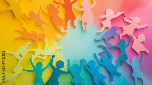 concept of diversity at work, created with generative AI technology