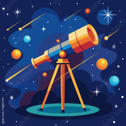  a-telescope-pointing-towards-a-starry-sky