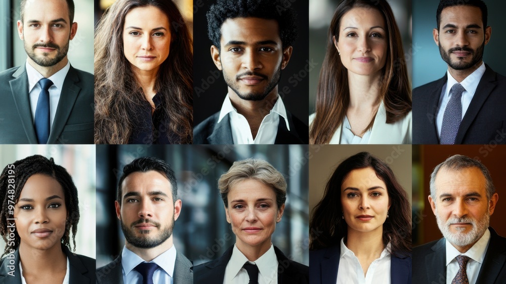 A group of people wearing suits and ties A group of people wearing suits and ties