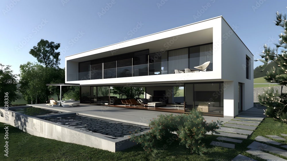 Modern House With Infinity Pool And Garden Design Modern House With Infinity Pool And Garden Design