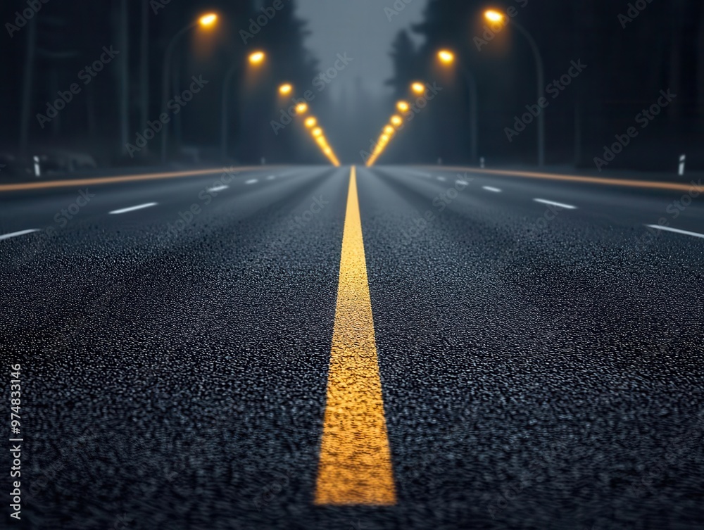 A highway at dusk with smooth asphalt glowing under streetlights, creating a peaceful evening drive highway, asphalt, smooth surface evening A highway at dusk with smooth asphalt glowing under streetlights, creating a peaceful evening drive highway, asphalt, smooth surface evening