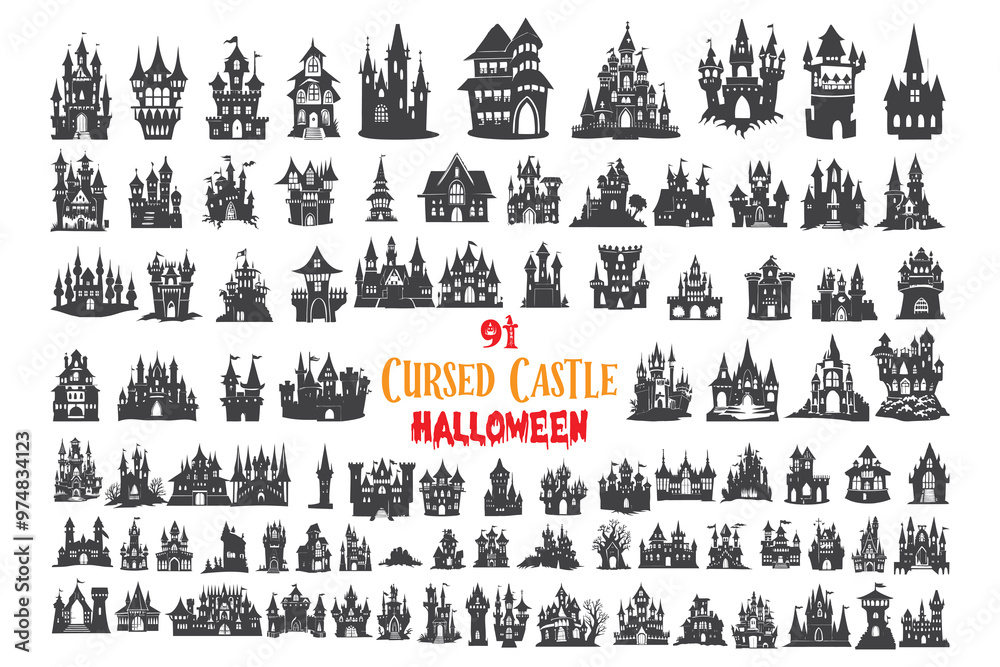 Obraz premium Halloween Cursed Castle