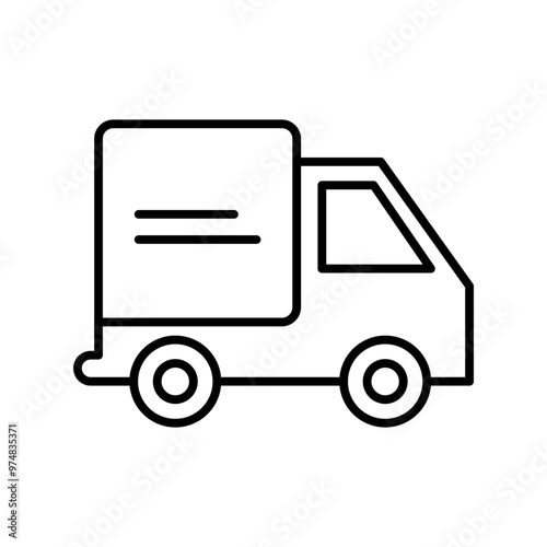 A simple graphic representation of a delivery truck and a smartphone.