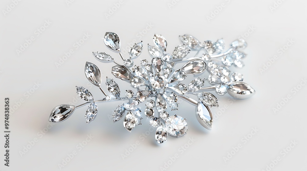 silver bracelet on white background silver bracelet on white background