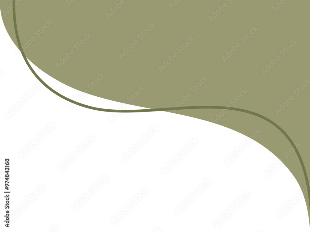 Abtract aesthetic corner blob element decoration