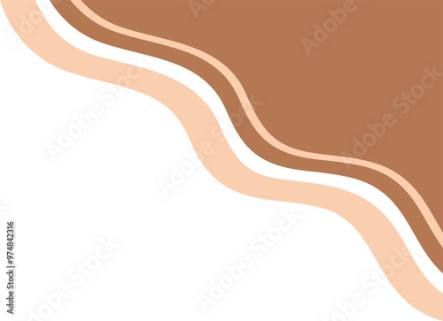 Abtract aesthetic corner blob element decoration