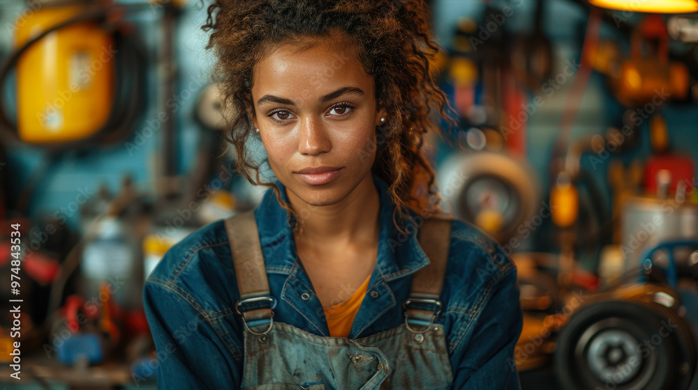 Young Female Mechanic in Workshop Setting
Young Female Mechanic in Workshop Setting