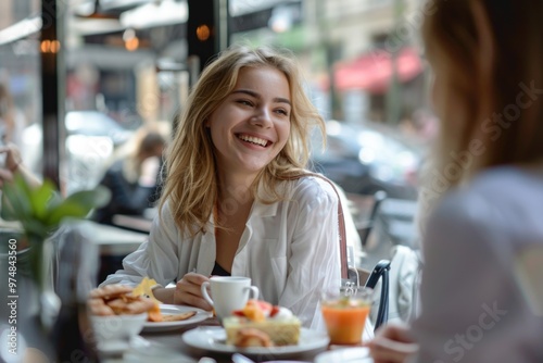 A person enjoying a meal at a table with various dishes