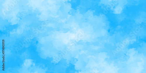 gradient light white sky background with fluffy clouds .Nature landscape in environment day horizon skyline view .cloudy in sunshine calm bright winter air background .