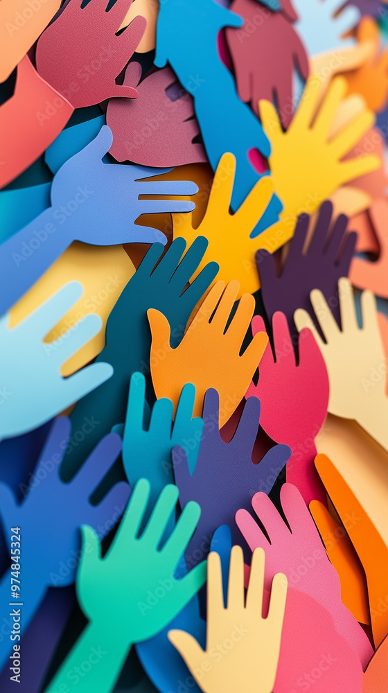 Fototapeta premium concept of diversity at work, created with generative AI technology 