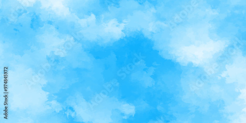 gradient light white sky background with fluffy clouds .Nature landscape in environment day horizon skyline view .cloudy in sunshine calm bright winter air background .