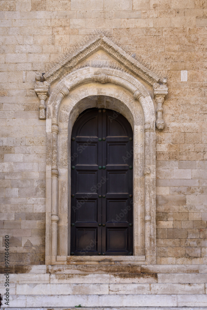 Old door in the old town of Bari, Puglia, Italy Old door in the old town of Bari, Puglia, Italy