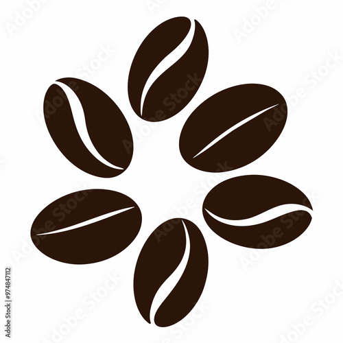 coffee beans vector illustration