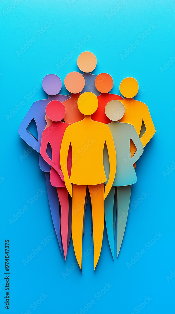 Obraz premium concept of diversity at work, created with generative AI technology 