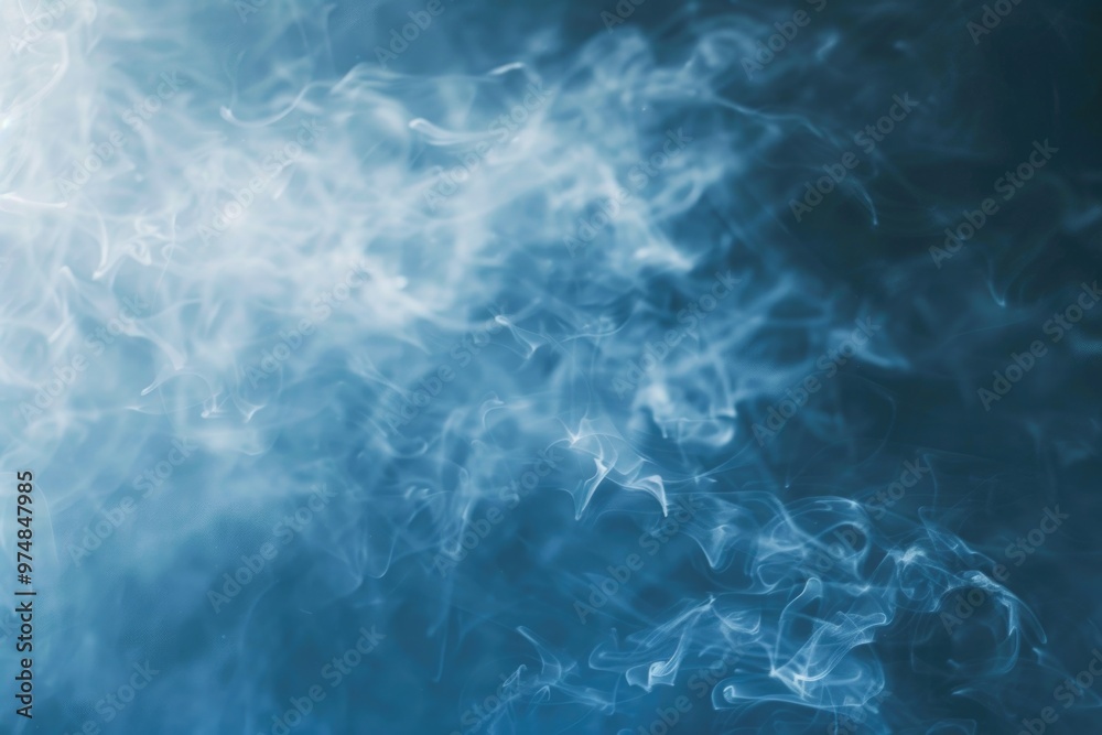 A close-up shot of smoke on a dark background