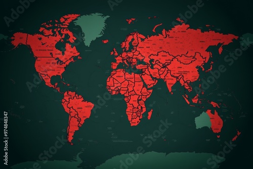 Regions Affected by Monkeypox on a World Map