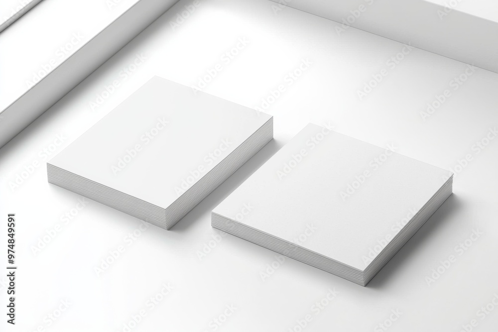 Business Card Mockup on Isolated Background created with Generative AI Business Card Mockup on Isolated Background created with Generative AI