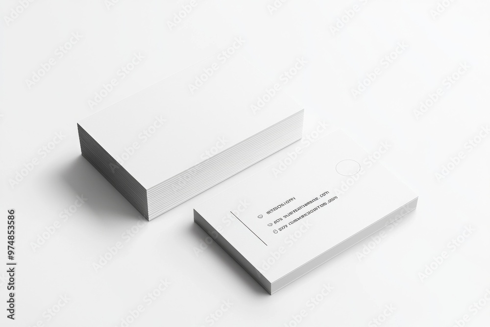 Business Card Mockup on Isolated Background created with Generative AI Business Card Mockup on Isolated Background created with Generative AI