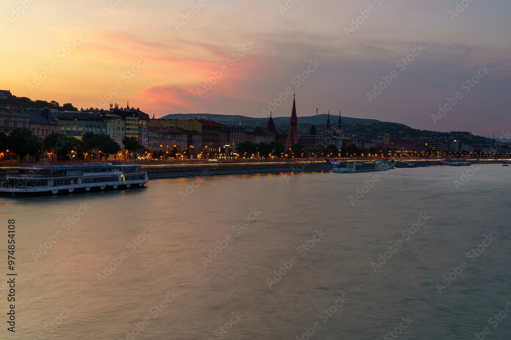 Budapest Skyline at Sunset Budapest Skyline at Sunset