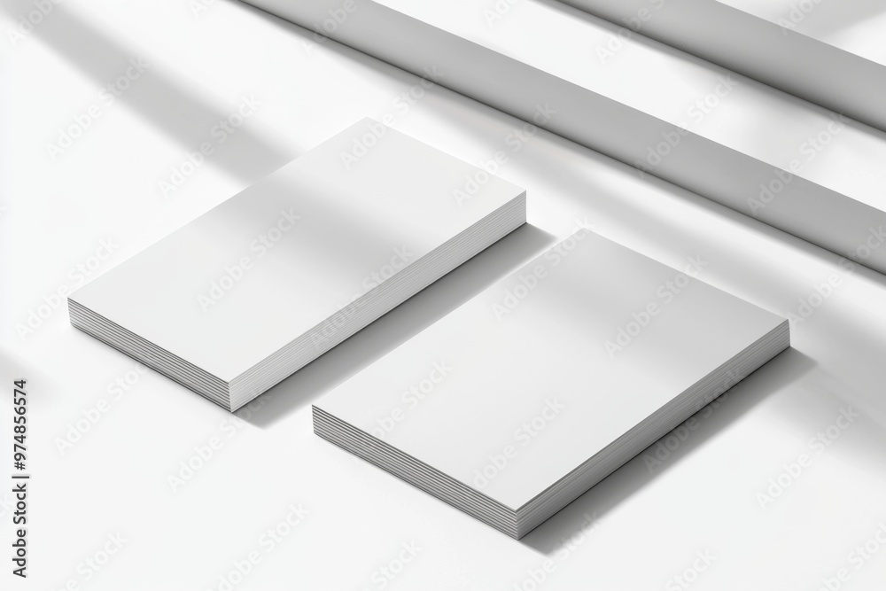 Business Card Mockup on Isolated Background created with Generative AI Business Card Mockup on Isolated Background created with Generative AI