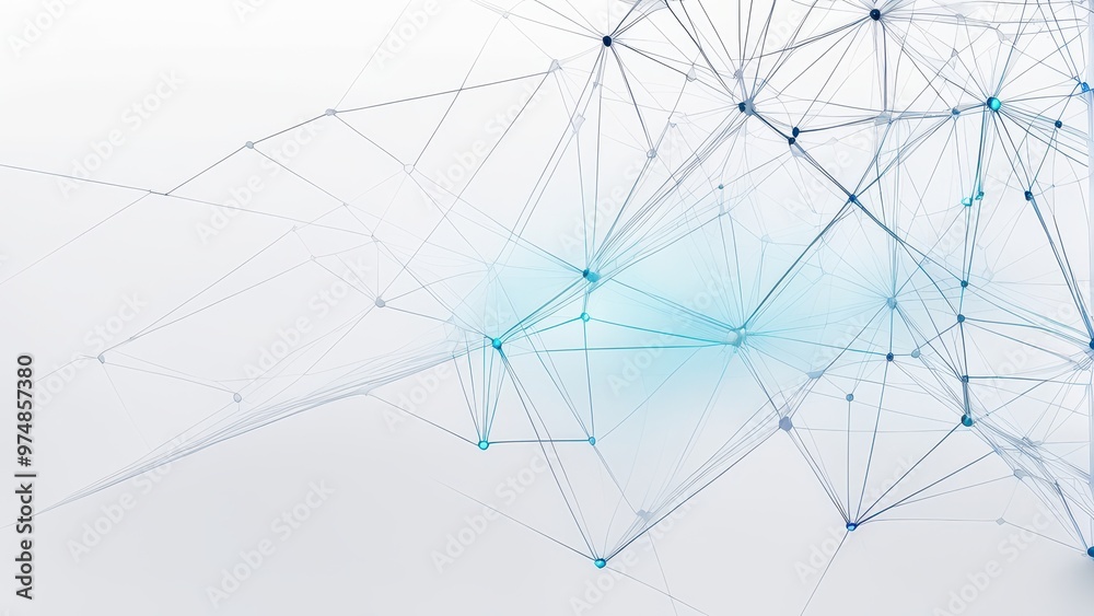 Abstract network design with interconnected lines and nodes, representing data and technology concepts.