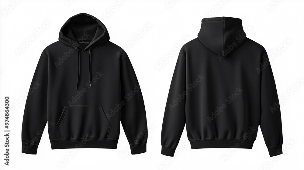 custom made wallpaper toronto digitalBlank black hoodie sweatshirt long sleeve, hoody with hood for your design mockup
