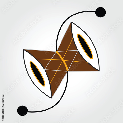Lord shiv shiva Dumru, Musical instrument Damru vector illustration