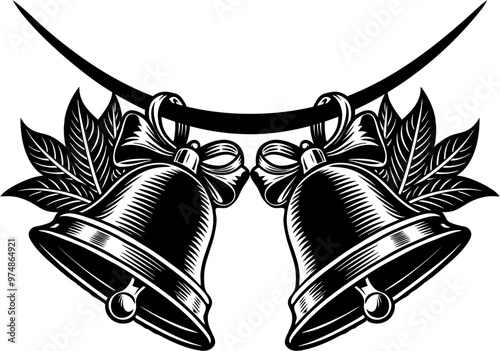 illustration of christmas bell vector