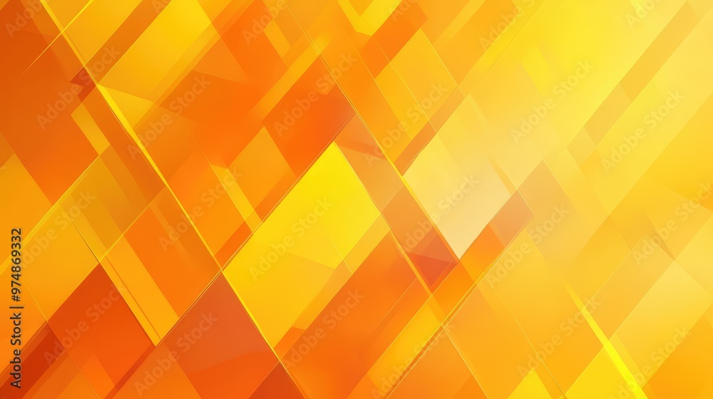 Abstract Orange and Yellow Geometric Background. AI generated illustration Abstract Orange and Yellow Geometric Background. AI generated illustration