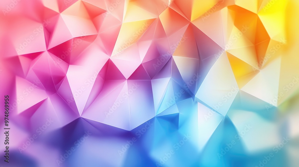 Geometric Low Poly Triangle Background Design Geometric Low Poly Triangle Background Design
