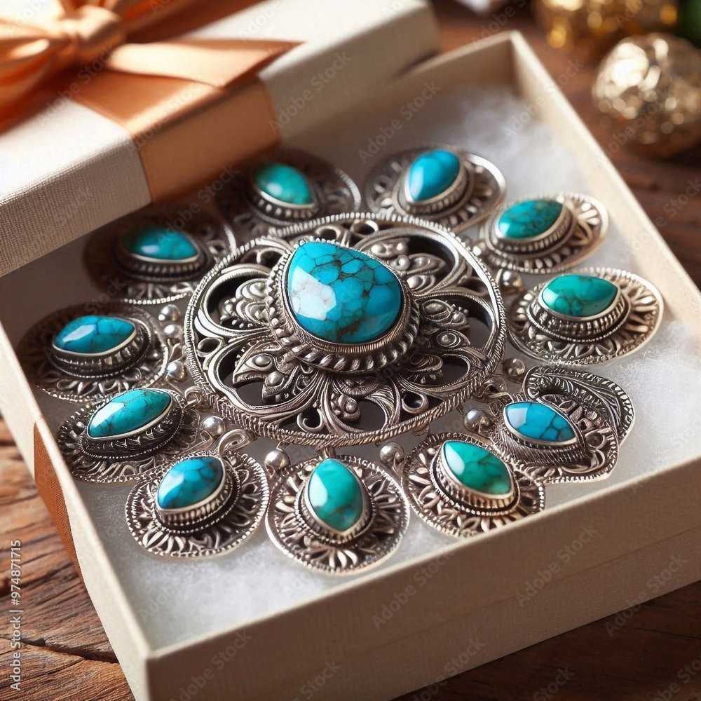 Handgefertigter indianischer Silberschmuck Handgefertigter indianischer Silberschmuck