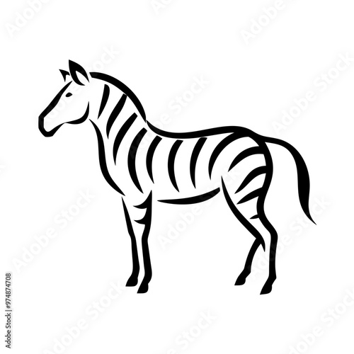 Zebra Vector Illustration - SVG, Cricut, Clipart, and T-shirt Graphics for Silhouette & Design Projects