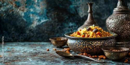 Moroccan Souk with a Tagine of Couscous