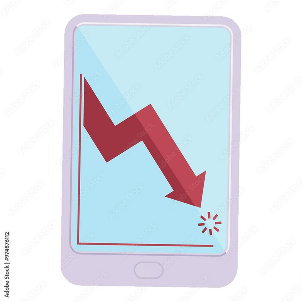 electronic tablet showing business performance graphic vector illustration icon electronic tablet showing business performance graphic vector illustration icon