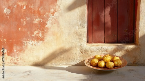 Moroccan Medina with a Makouda Potato Fritter
