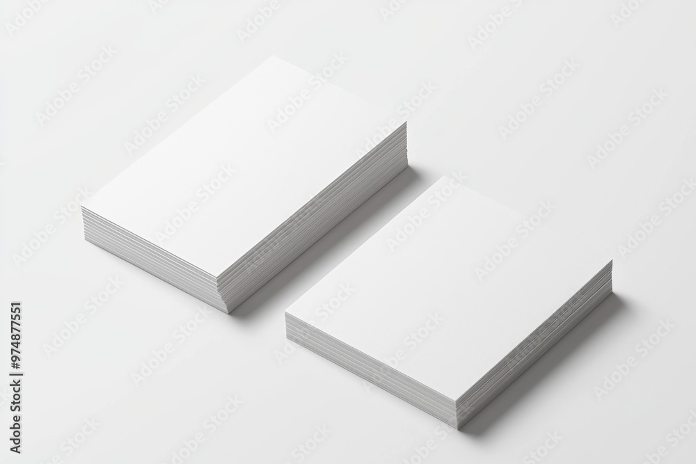 Business Card Mockup on Isolated Background created with Generative AI Business Card Mockup on Isolated Background created with Generative AI