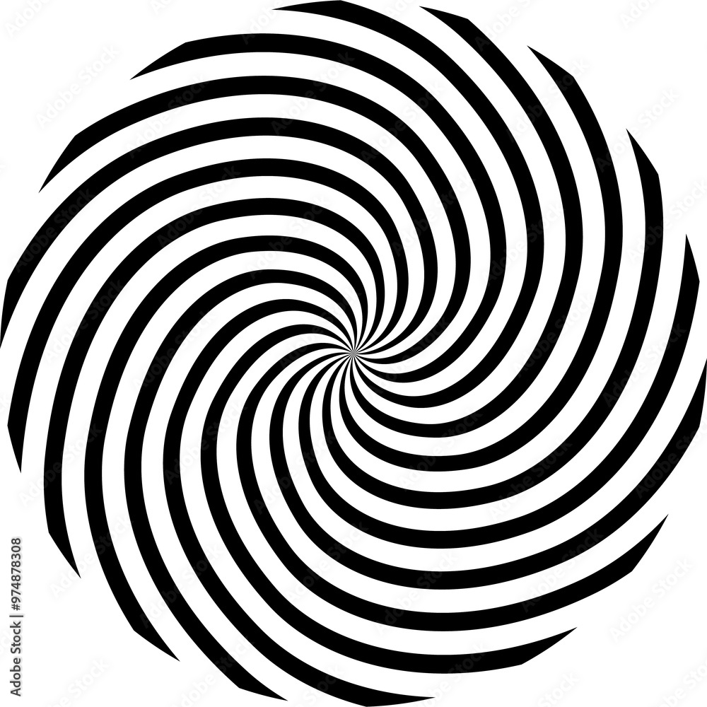 Black and white hypnotic spiral background Black and white hypnotic spiral background