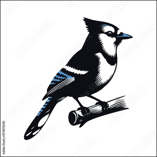 blue jay on a branch
