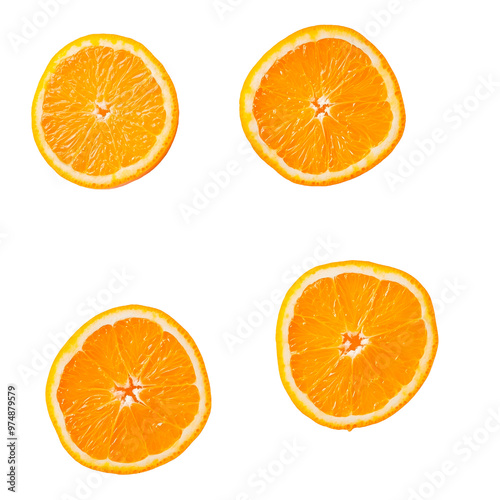 isolated fresh orange halves on a transparent background healthy juicy citrus fruit png