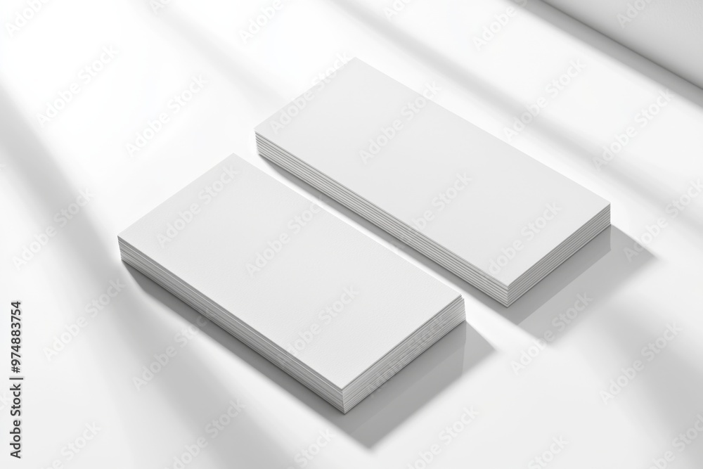 Business Card Mockup on Isolated Background created with Generative AI Business Card Mockup on Isolated Background created with Generative AI