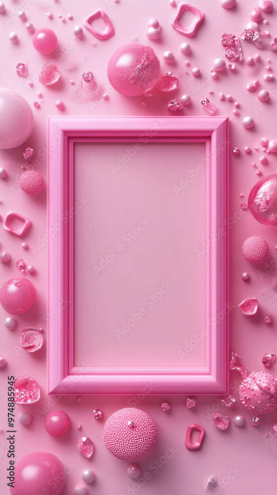 Pink Frame Background. Pink Frame Background.