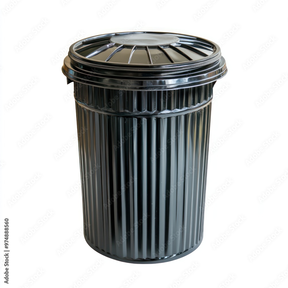 Trash can isolate on white background, urban style, Trash can isolate on white background, urban style,